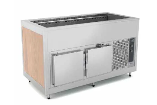 AR VENTILATORU DZESĒJAMA BUFETE AR AUKSTU APAKŠĒJO NODALĪJUMU OMNIA 3RV/SF