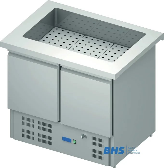 Aukstais marmīts 1000 mm ar ledusskapi